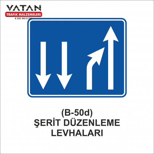 B-50d ŞERİT DÜZENLEME LEVHALARI