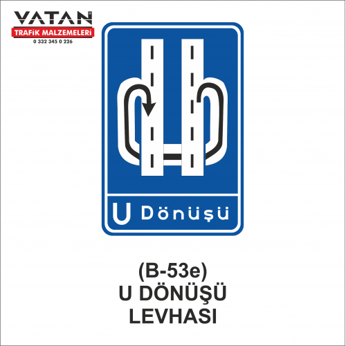 B-53e U DÖNÜŞÜ LEVHALARI