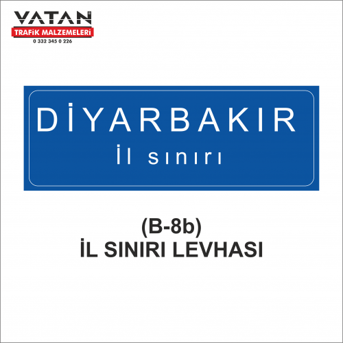 B-8b İL SINIRI LEVHASI