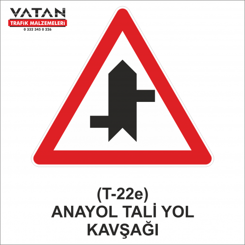 T-22e ANAYOL-TALİ YOL KAVŞAĞI